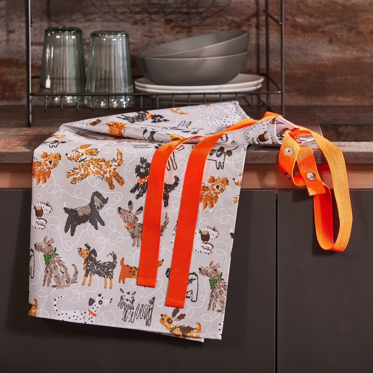 Dog Days Cotton Apron