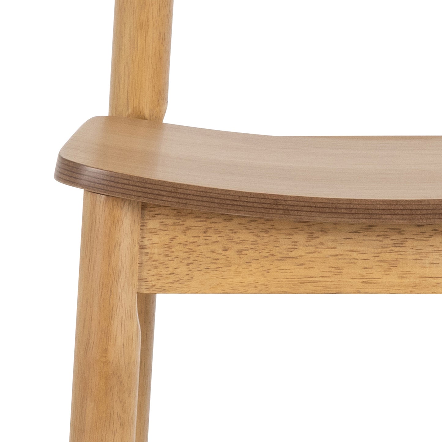 Barlow Bar Table in Matt Oak Set 2 Matt Oak Bar Stools