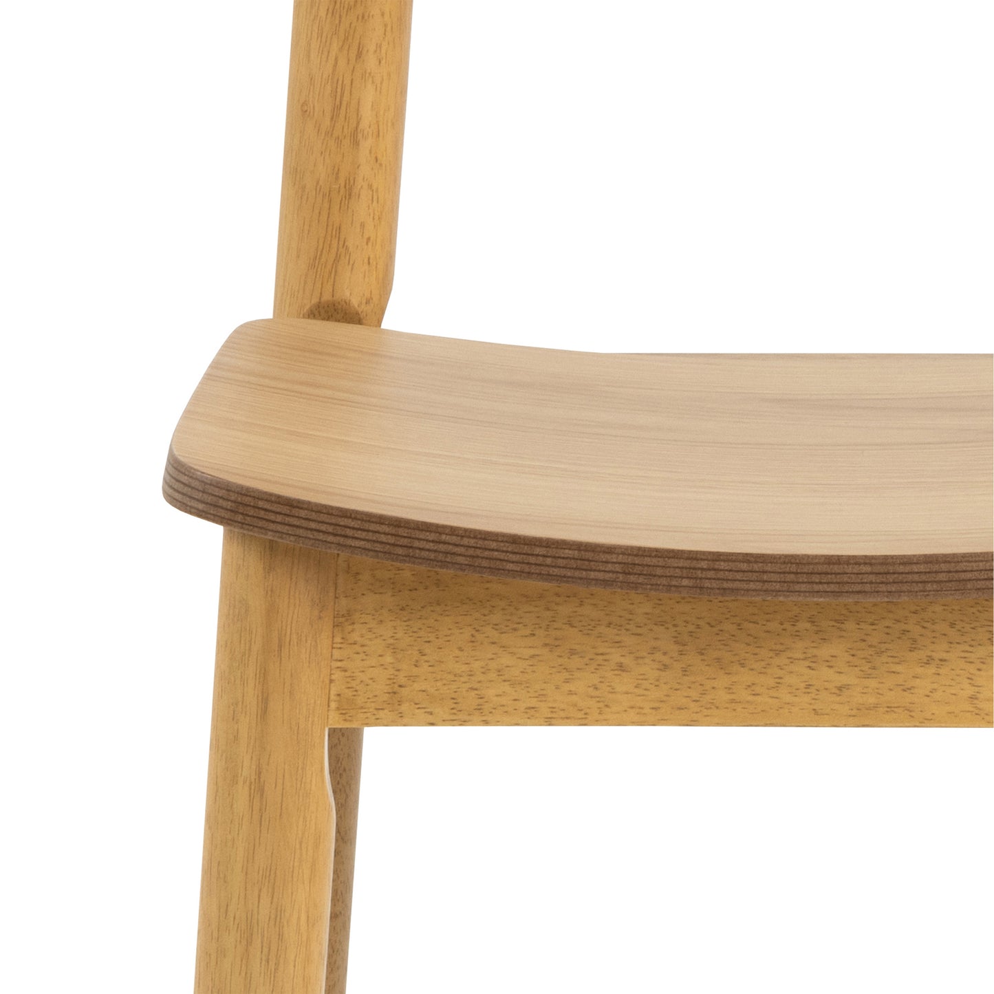 Barlow Rectangular Dining Table in Matt Oak Set 4 Matt Oak Chairs
