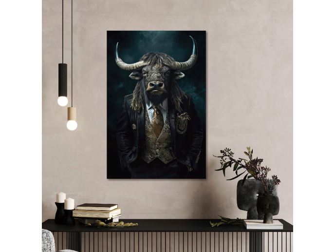 Bull in Suit