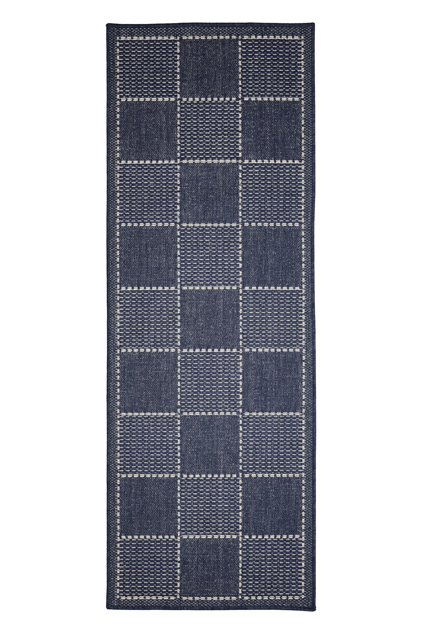 Check Flatweave Blue