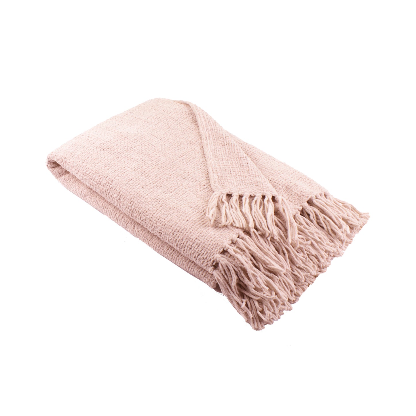 Chenille Natural Throw