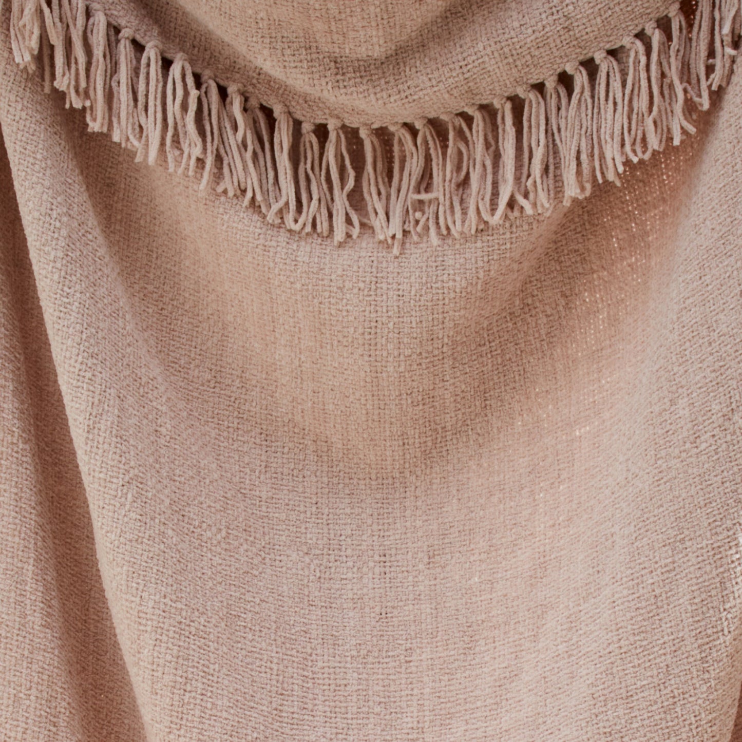 Chenille Natural Throw
