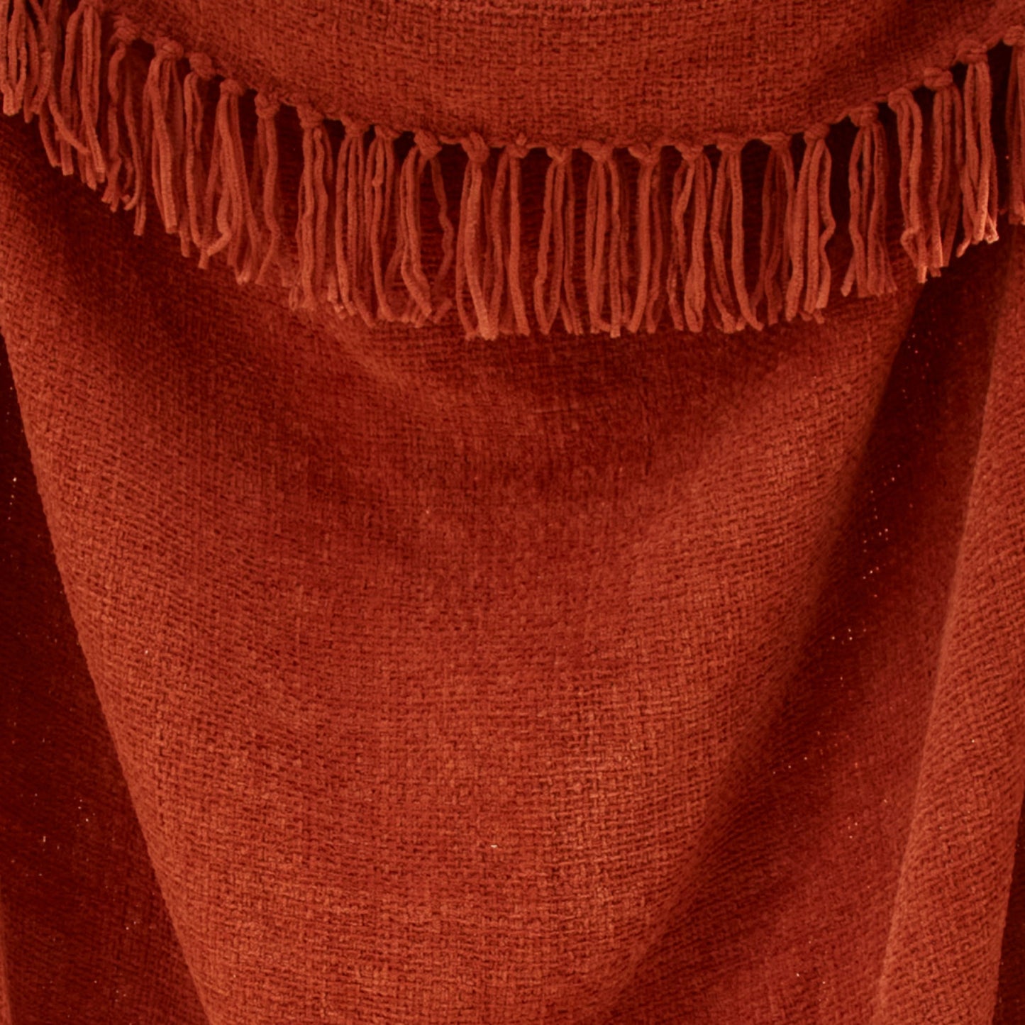 Chenille Terracotta Throw