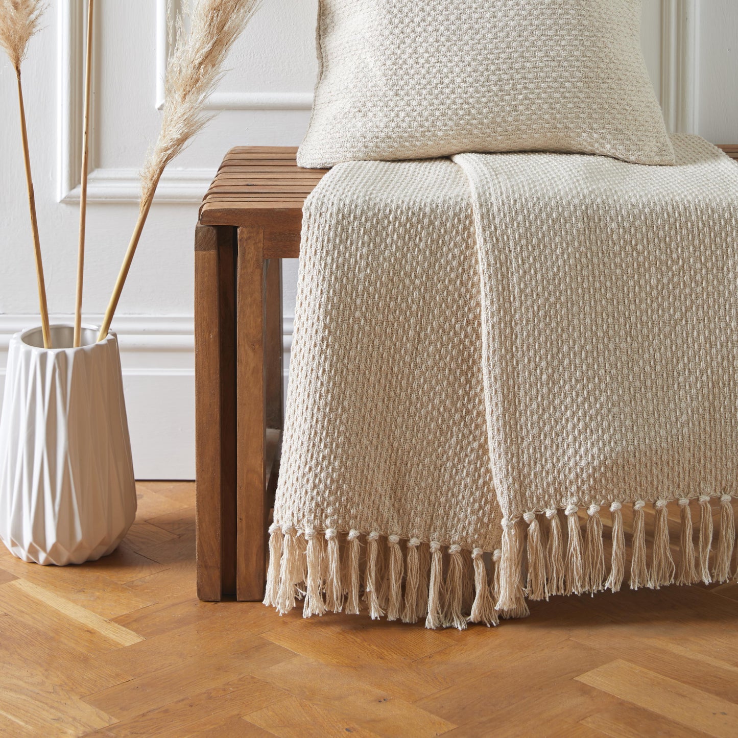 Hayden Cream Throw