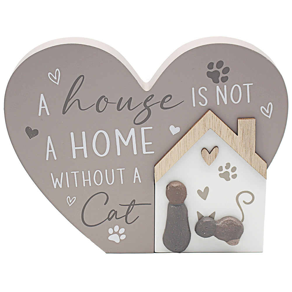 Cat Heart Plaque