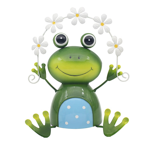 Bright Eyes Frog With Flower