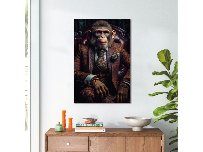 Monkey in Brown Suit