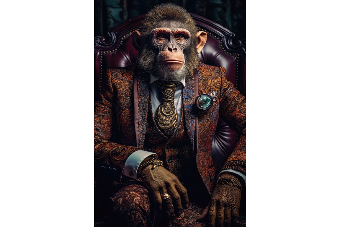 Monkey in Brown Suit