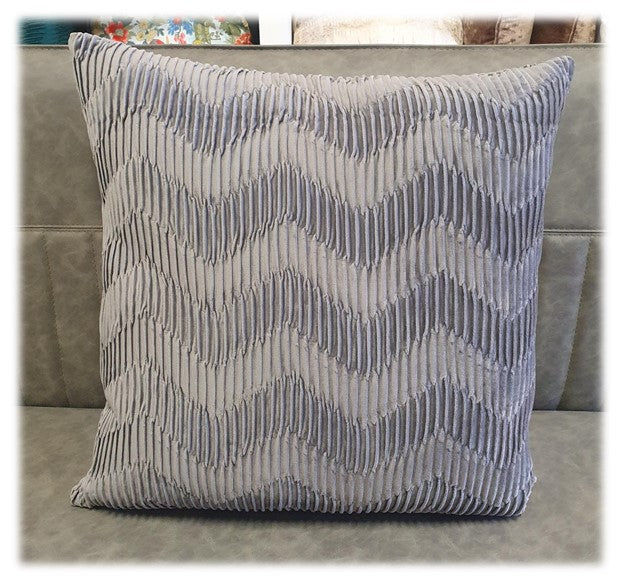 Pleated Velvet Charcoal