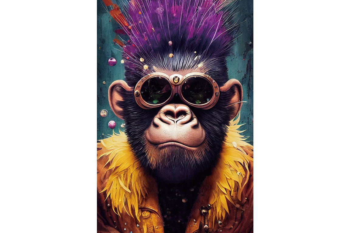Purple Hair Monkey