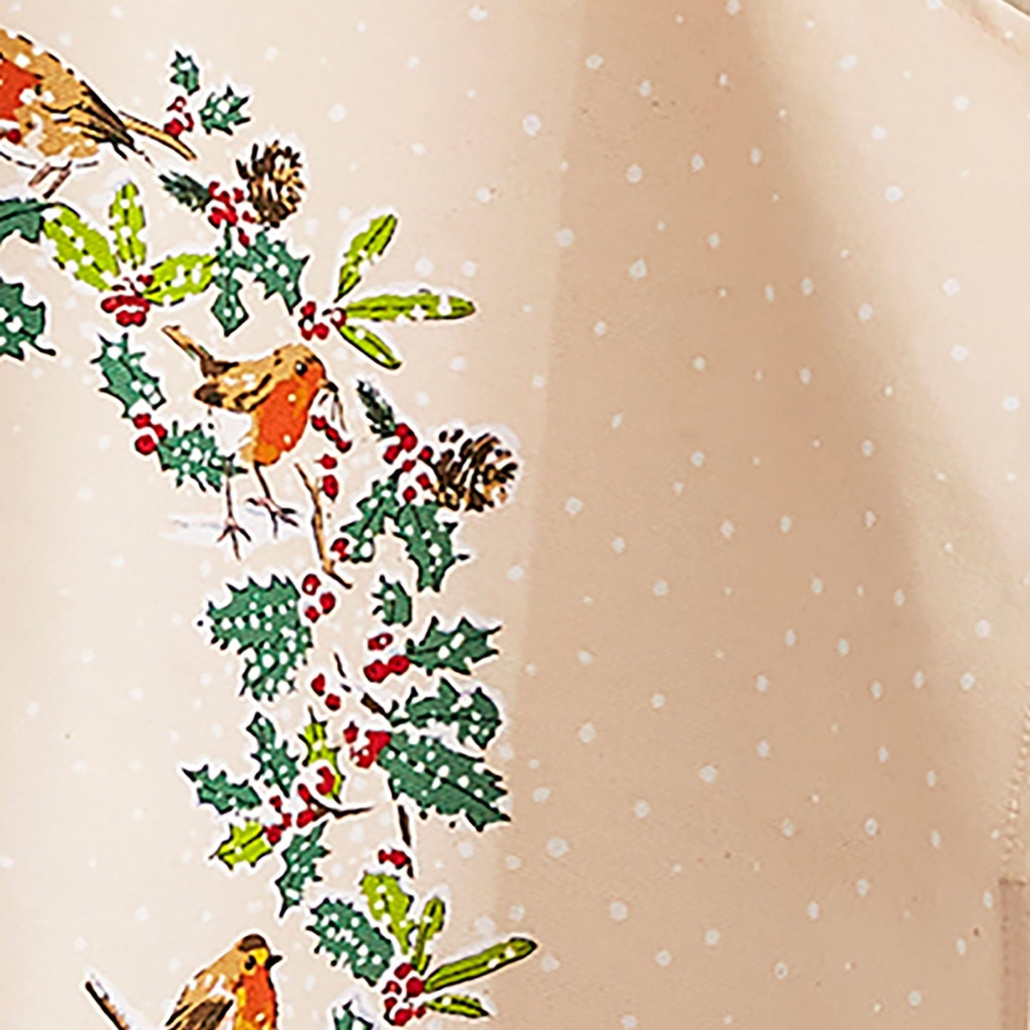 Christmas Robins Cotton Apron