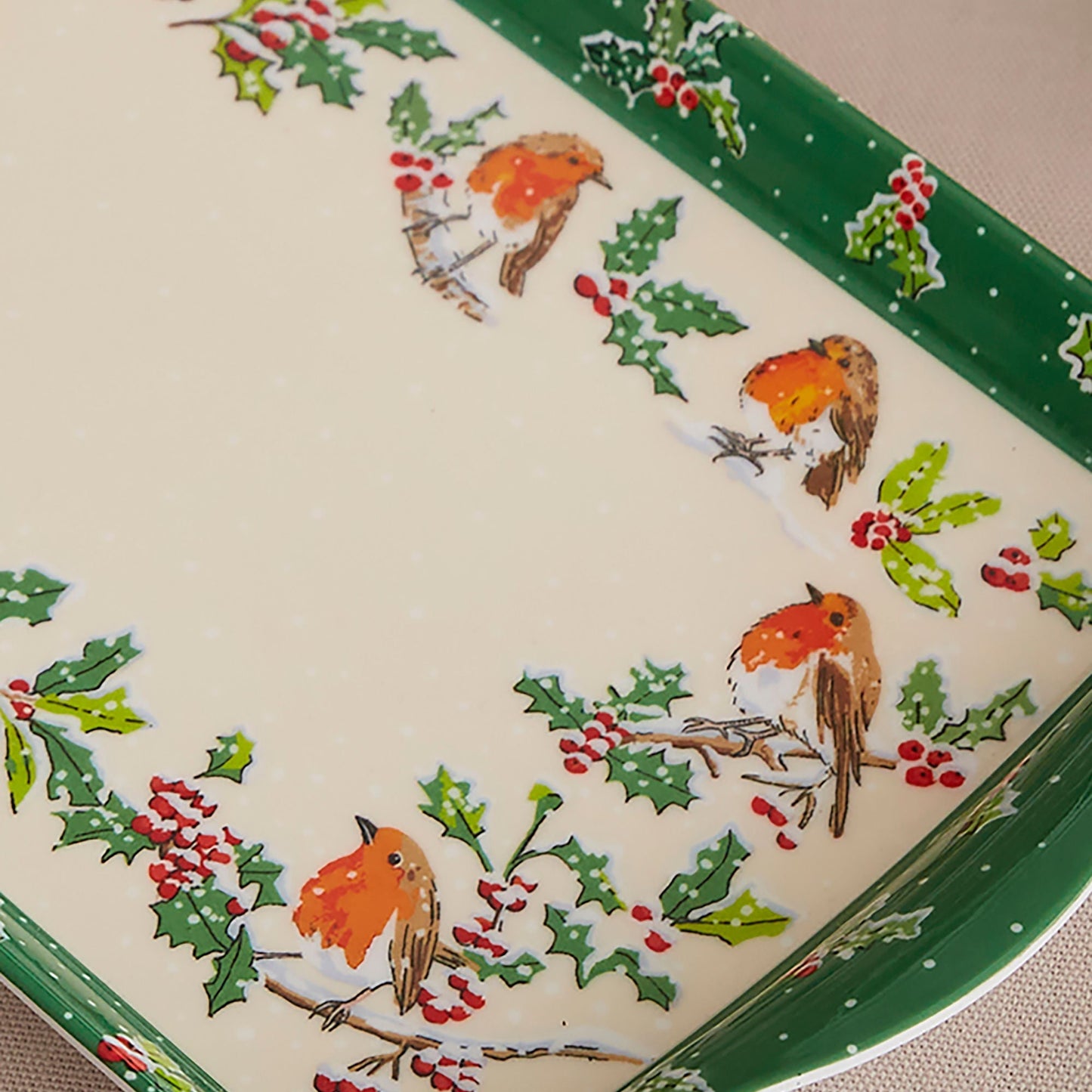 Christmas Robins Scatter Tray