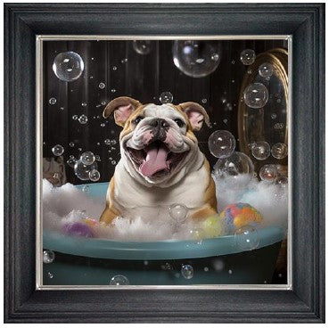 Bubble Bath Bulldog (Brown)