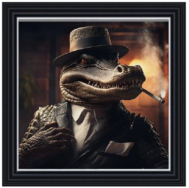 Gangster Crocodile Smoking