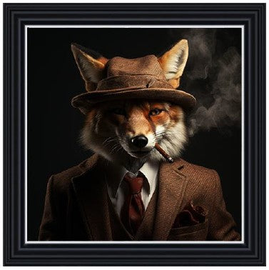 Gangster Fox Smoking ( Brown Suit)