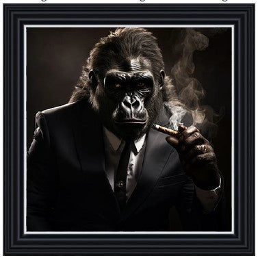Gangster Gorilla Smoking
