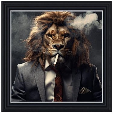 Gangster Lion Smoking