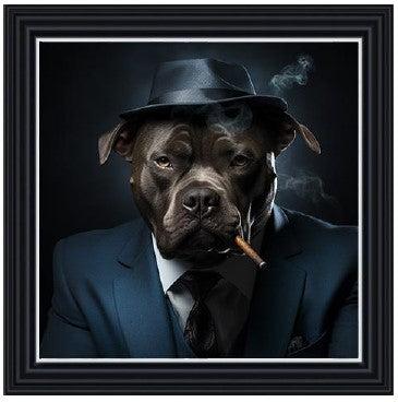 Gangster Staffy Smoking