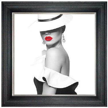 Elegant Hat (Red Lips)