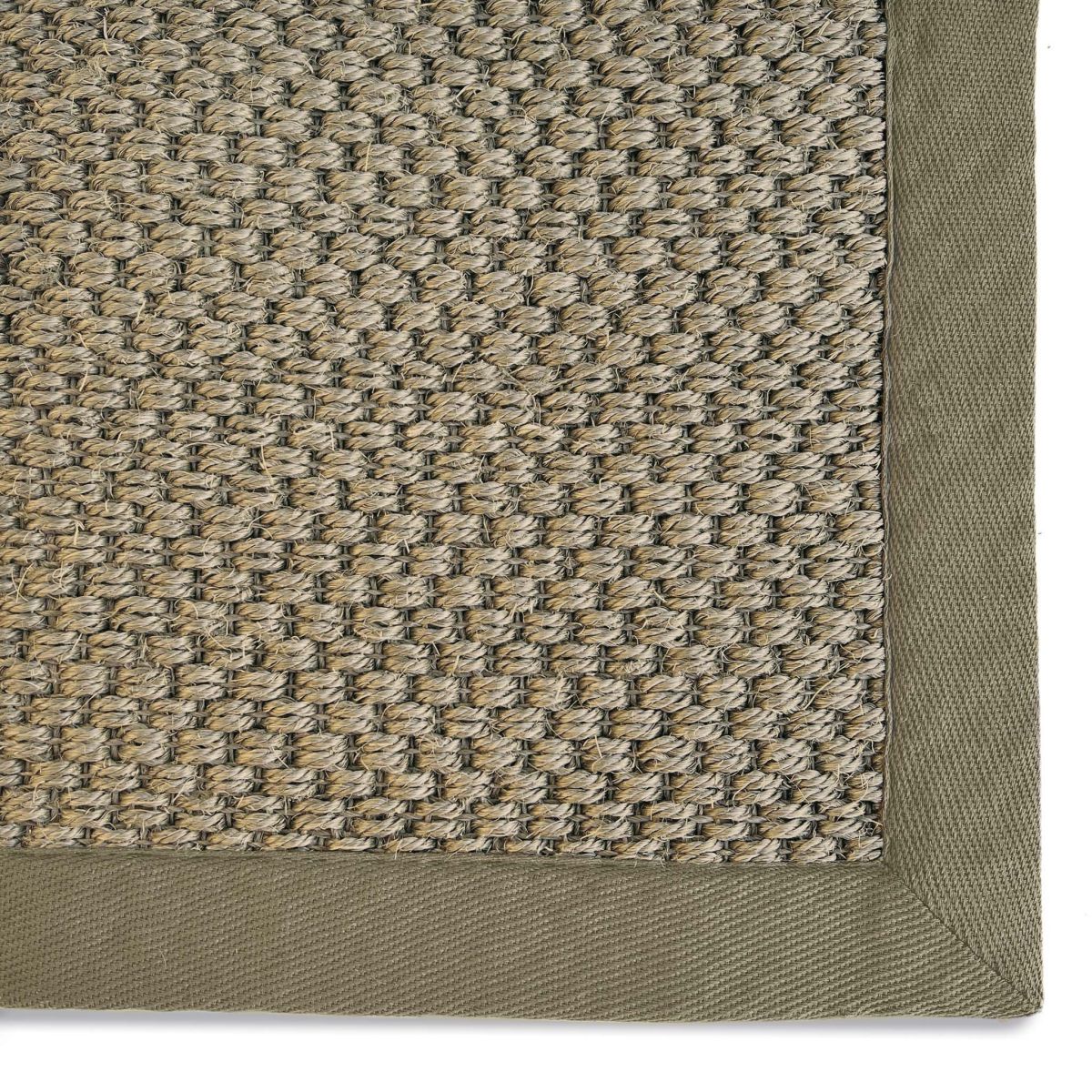 Origins Sisal Rug Sage Green with Sage Green Border