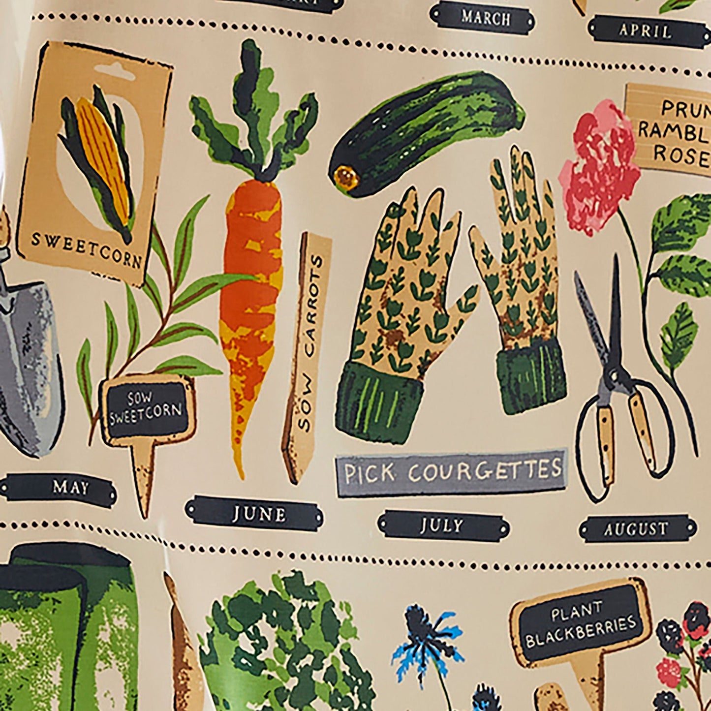 Time to Grow Cotton Apron