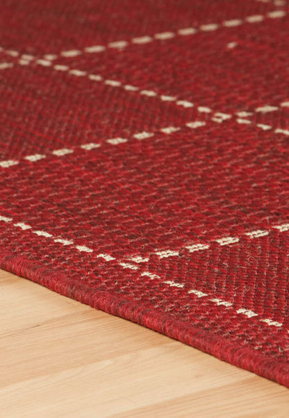 Check Flatweave Red