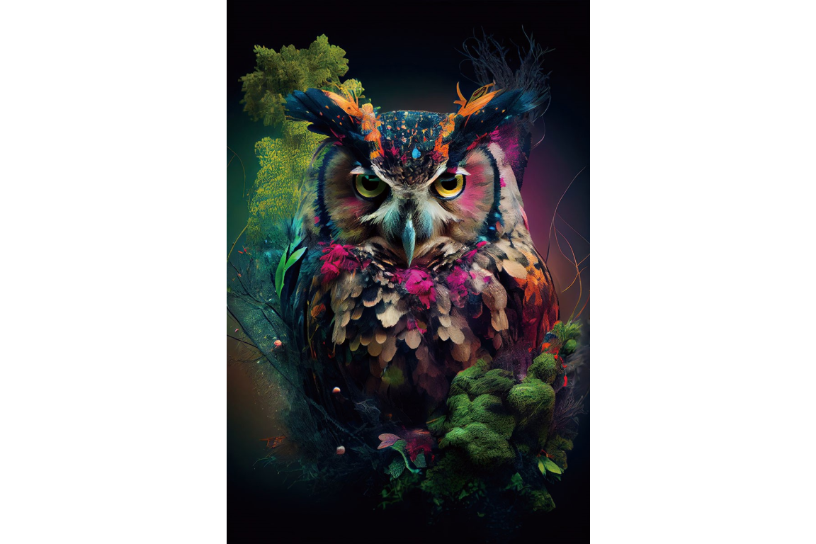 Colourful Owl