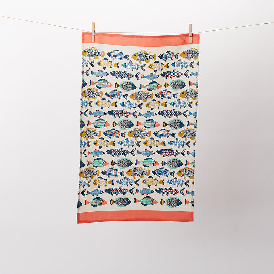 Aquarium Cotton Tea Towel