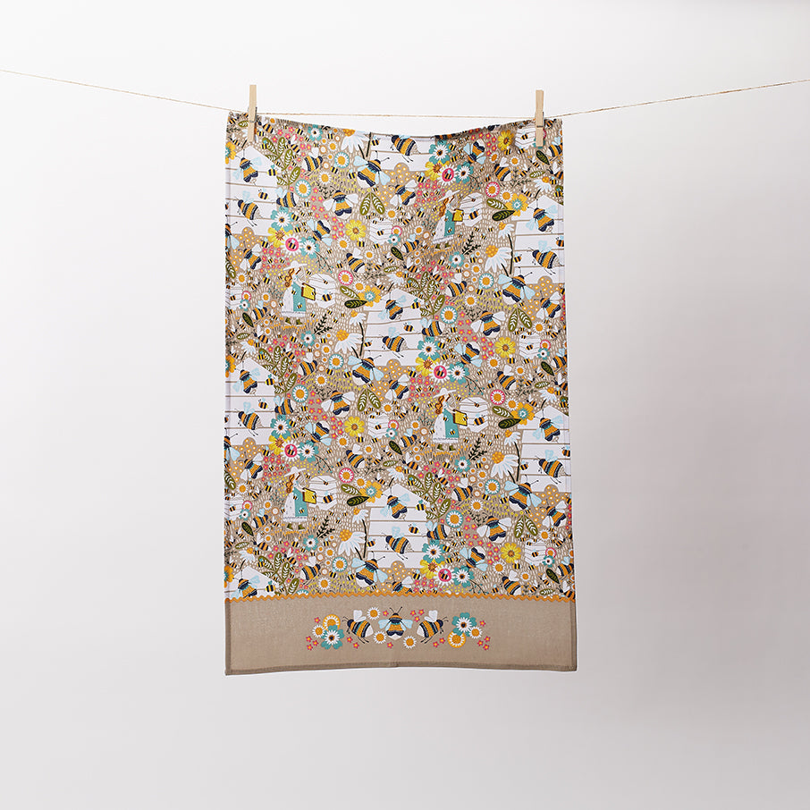 Bee Keeper Cotton Tea Towel