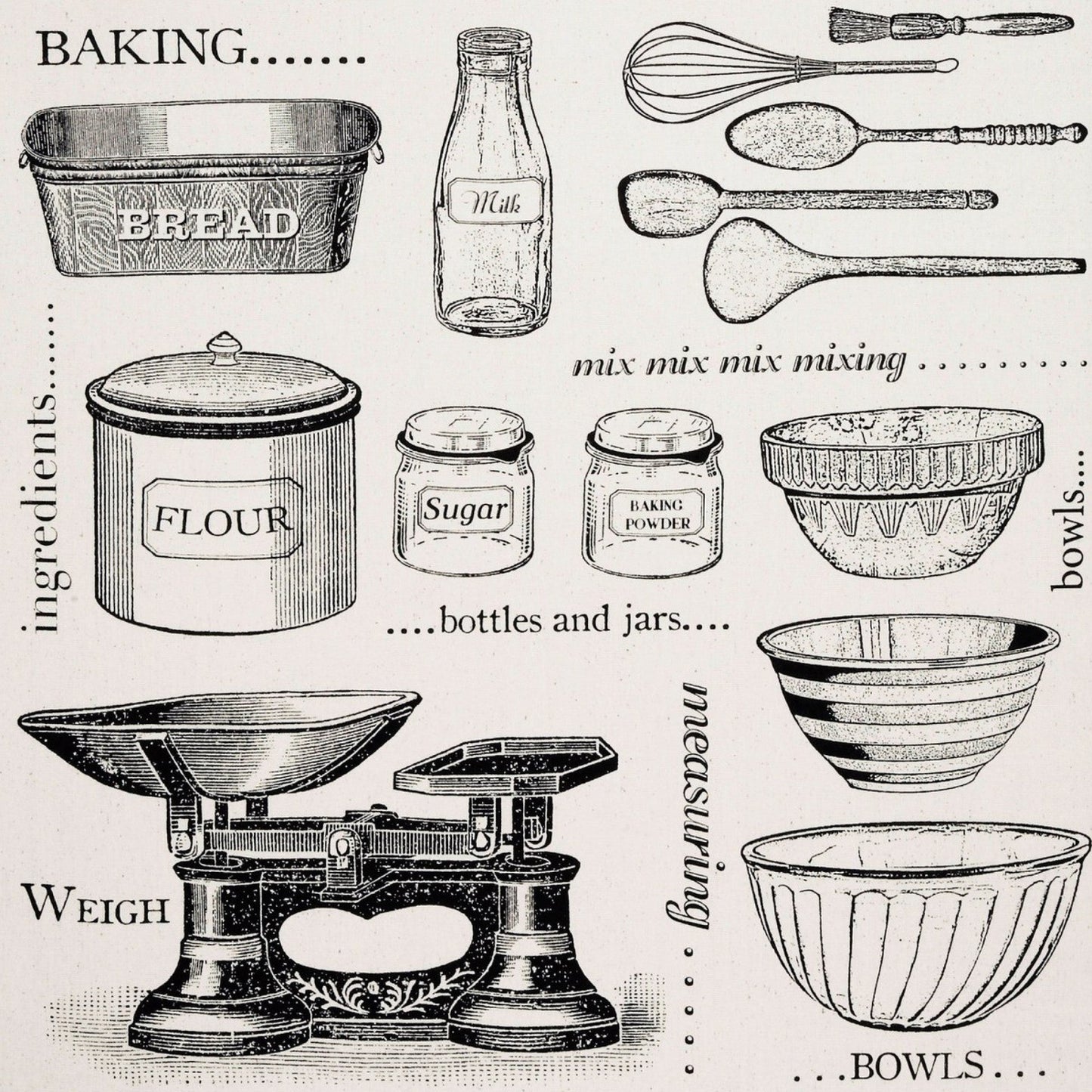 Baking Cotton Tea Towel