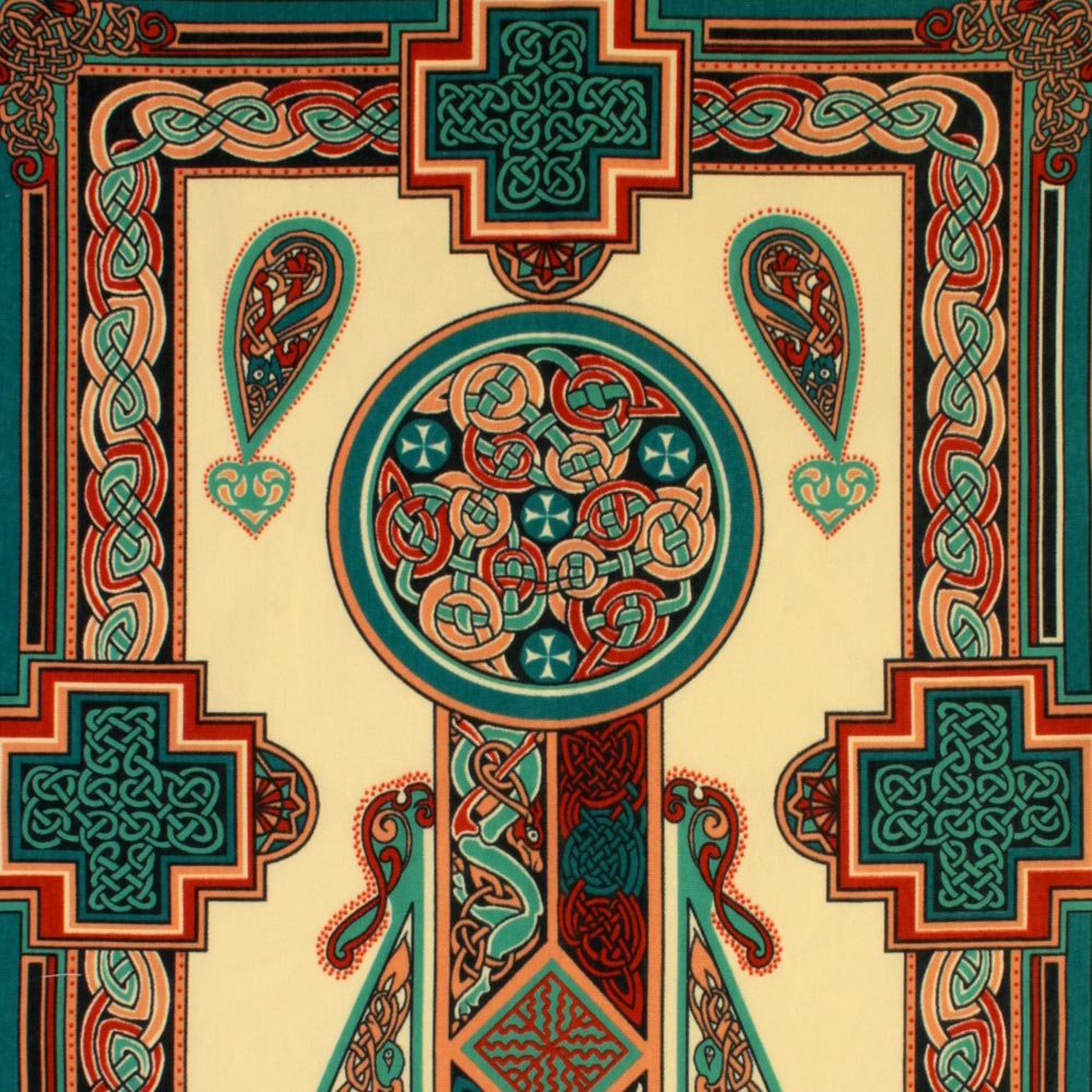 Celtic Panels Cotton Tea Towel