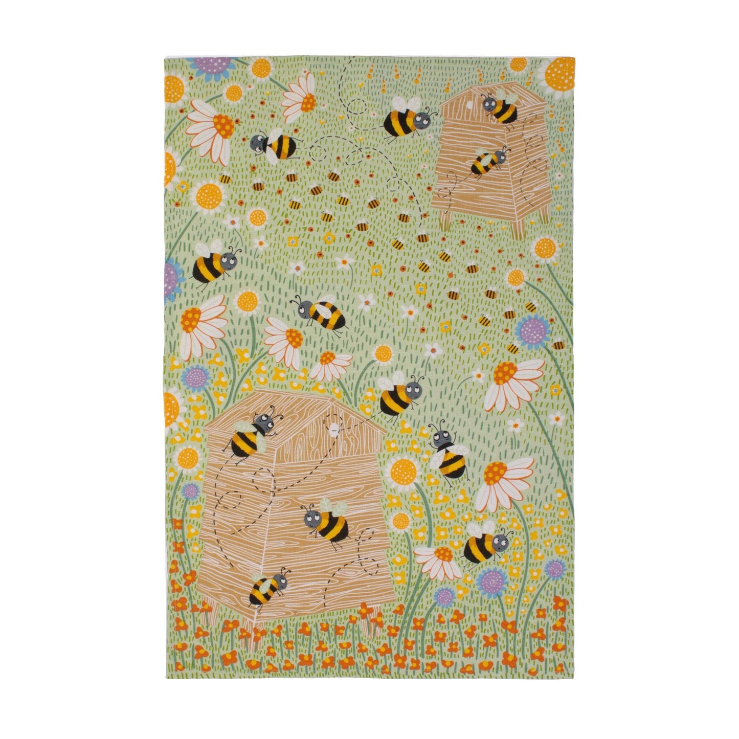 Bees Cotton Tea Towel