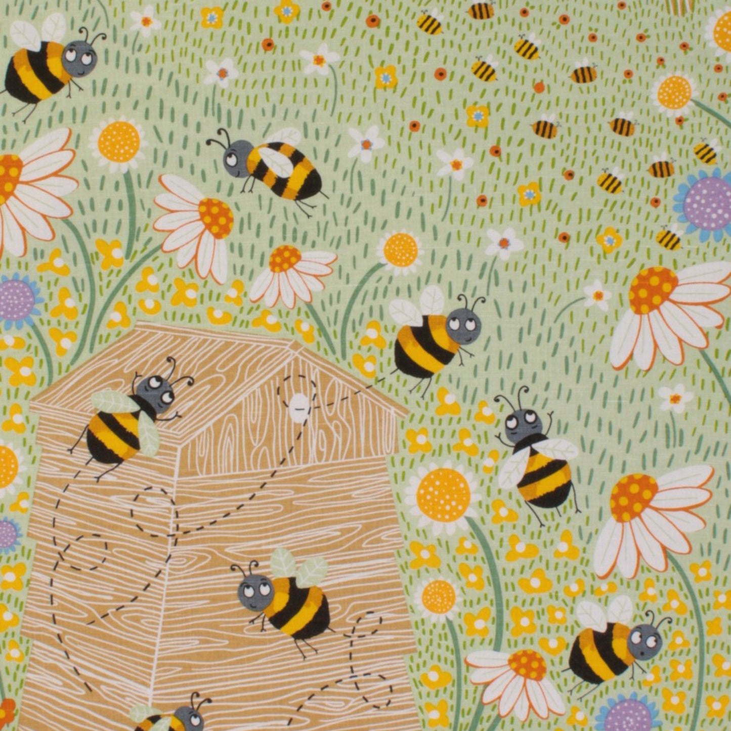 Bees Cotton Tea Towel