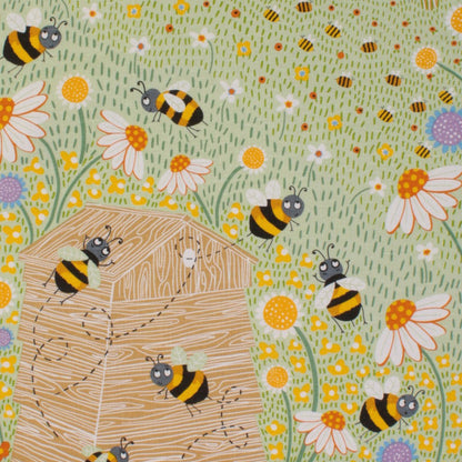 Bees Cotton Tea Towel