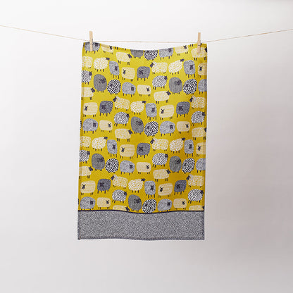 Dotty Sheep Cotton Tea Towel