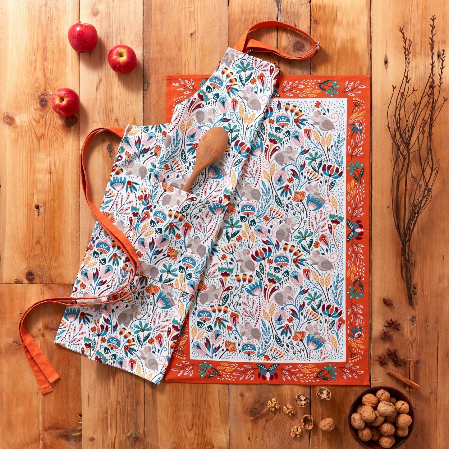 Field Mice Cotton Tea Towel