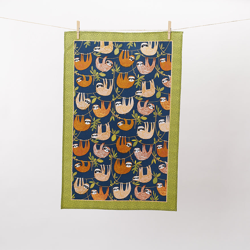 Hanging Around Cotton Tea Towel