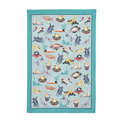 Kitty Cats Cotton Tea Towel