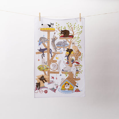 Moggie Mahem Cotton Tea Towel