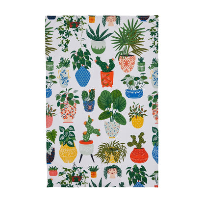 Pot Plants Cotton Tea Towel