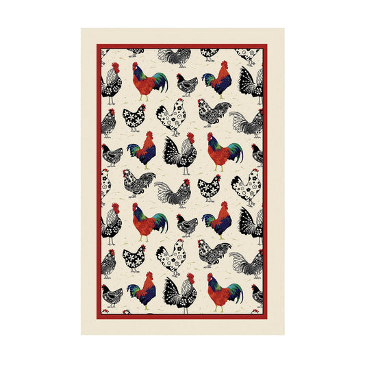 Rooster Cotton Tea Towel