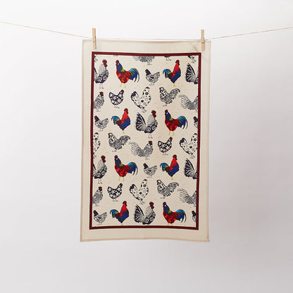 Rooster Cotton Tea Towel