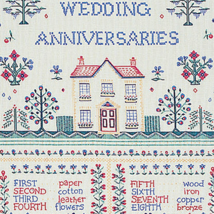 Wedding Sampler Cotton Tea Towel