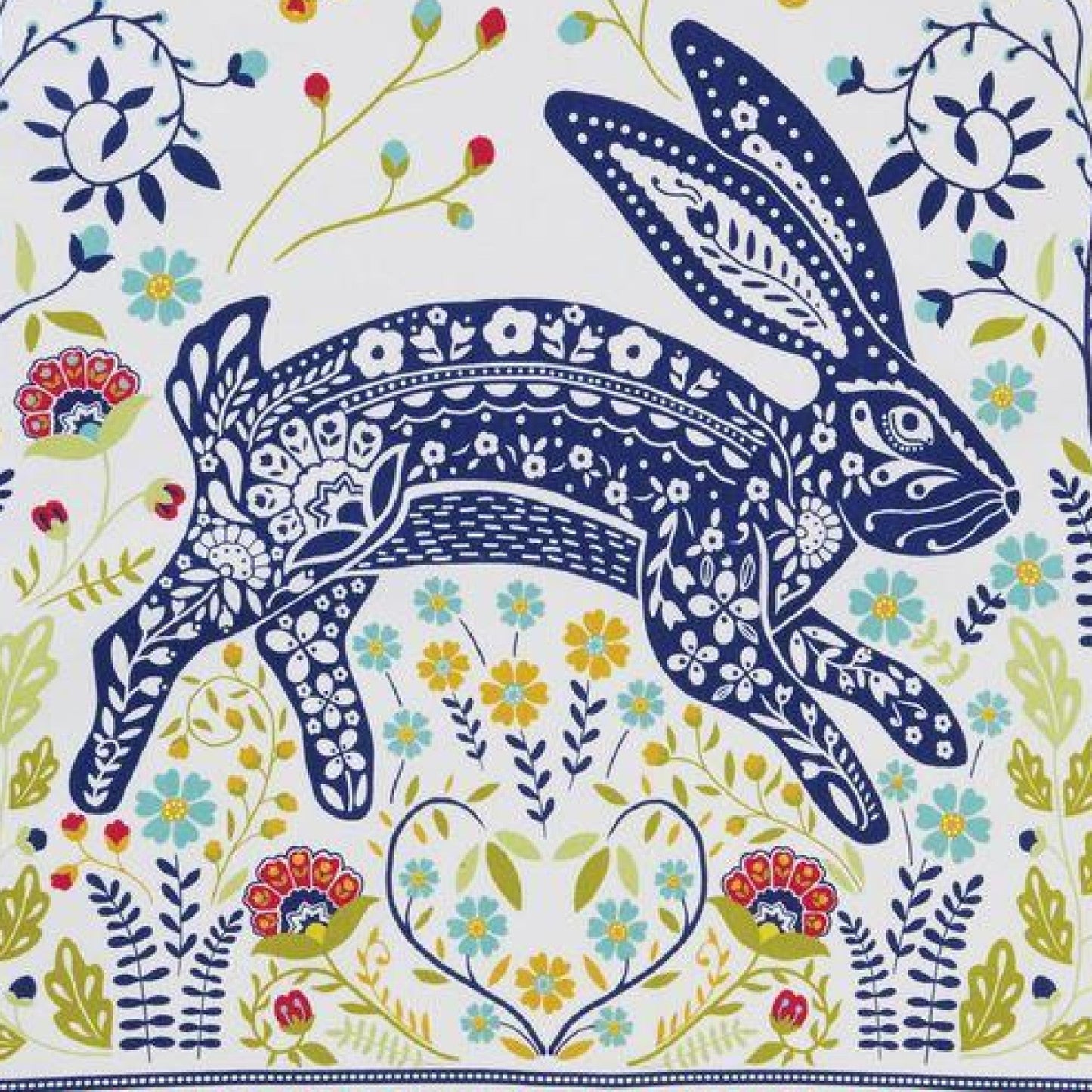 Woodland Hare Cotton Tea Towel