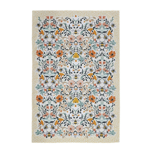Bee Bloom Cotton Tea Towel