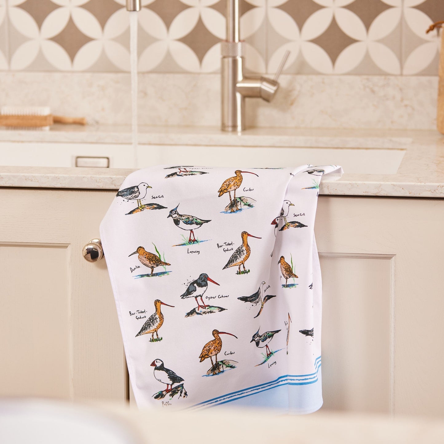Coastal Birds Cotton Tea Towel