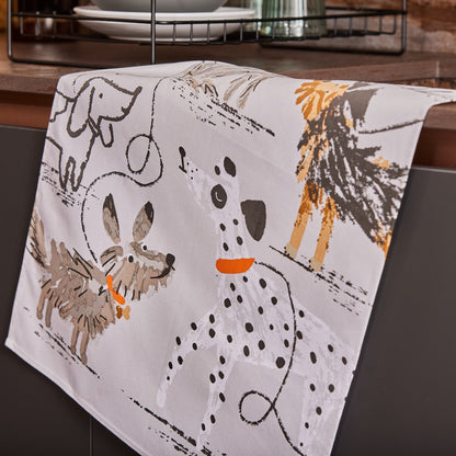 Dog Days Cotton Tea Towel