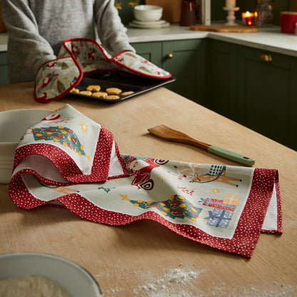 Tis the Season Recycled Cotton Blend Tea Towel