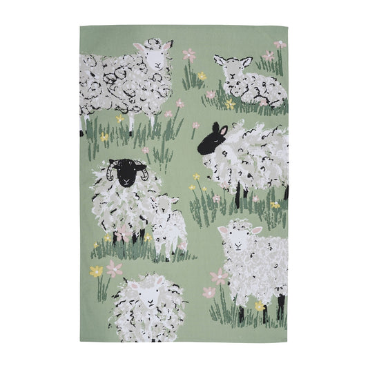 Woolly Sheep Cotton Tea Towel